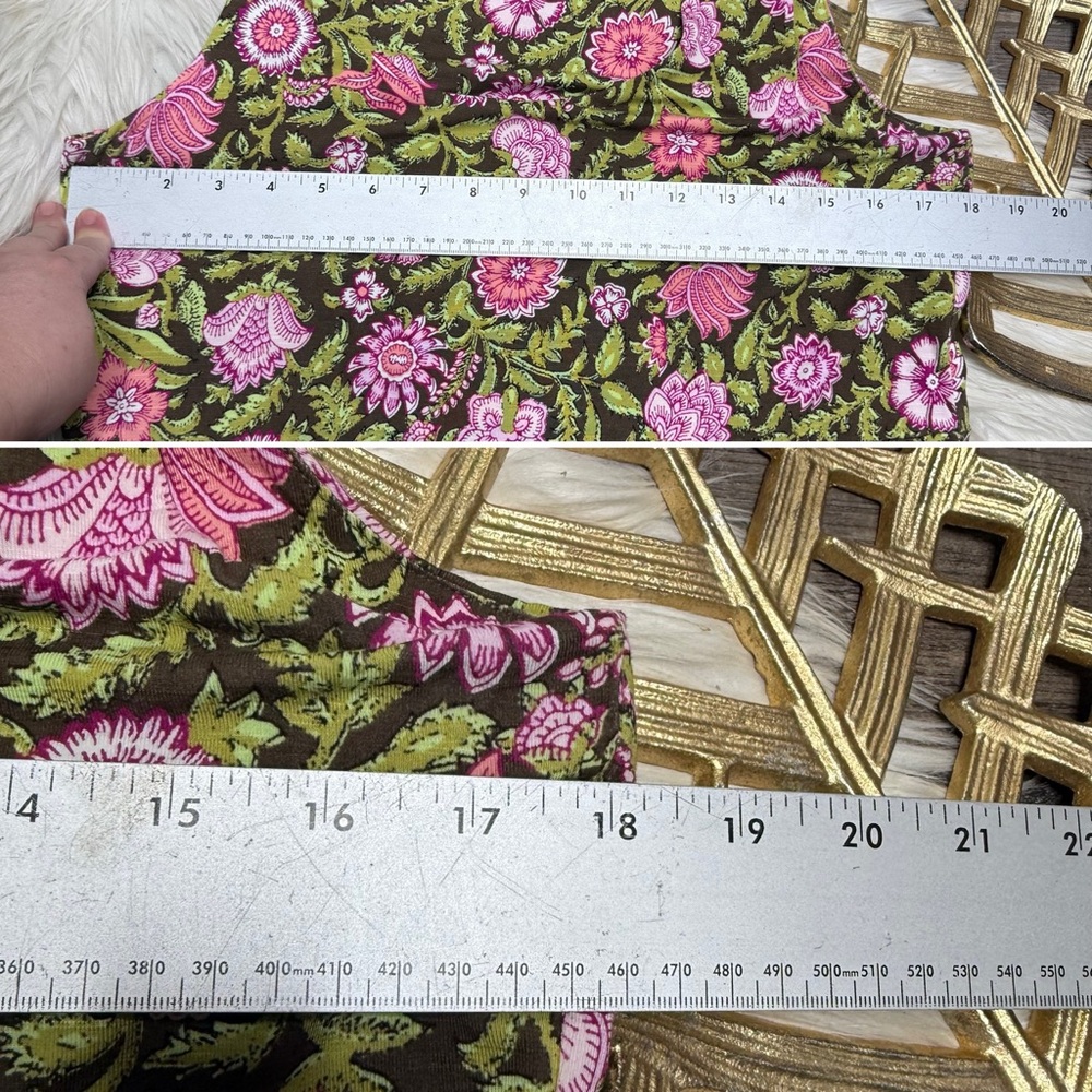 J. Jill Floral Maxi Dress in Pink and Green - Picture 6 of 9